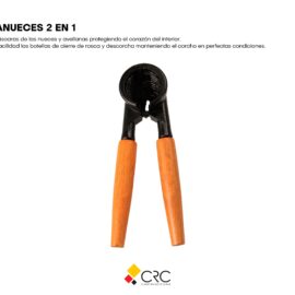 Alternative view of Cascanueces, avellanas y Abrebotellas de Aleación Metálica y Madera, 16 cm
