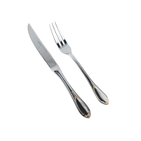 Cubierto de carne, chuleteros del modelo Glamour 7000 Deco.