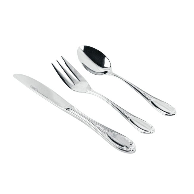 Piezas 18r: postre, piezas, 7000 glamour, acero.