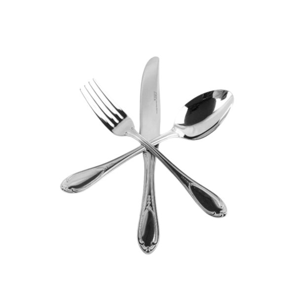 Piezas 18: mesa, 7000 glamour, acero, 6 servicios.