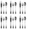 Cubertería de Mesa Acero Inoxidable Glamour (18 Piezas) 6 Cucharas, 6 Tenedores, 6 Cuchillos, Apta para lavavajillas 5 Piezas 18: mesa, 7000 glamour, acero, 6 servicios.