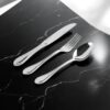 Cubertería de Mesa Acero Inoxidable Glamour (18 Piezas) 6 Cucharas, 6 Tenedores, 6 Cuchillos, Apta para lavavajillas 3 Piezas 18: mesa, 7000 glamour, acero, 6 servicios.