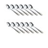 Cucharitas de Moka Glamour (12 piezas) Acero Inoxidable con Decorada en Oro 23-24K, Apto para lavavajillas 4 GLAMOUR 7000 MOCA CAFE 2