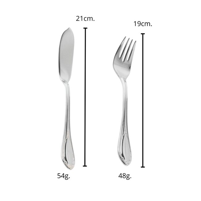 Pescado 12-7000 glamour, acero,