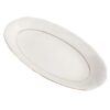 Bandeja Oval Pequeña Porcelana Blanca con Filo de Oro (1 pieza) 25 cm Lubeck ,vajilla Clásico 2 lubeck rabanera 1