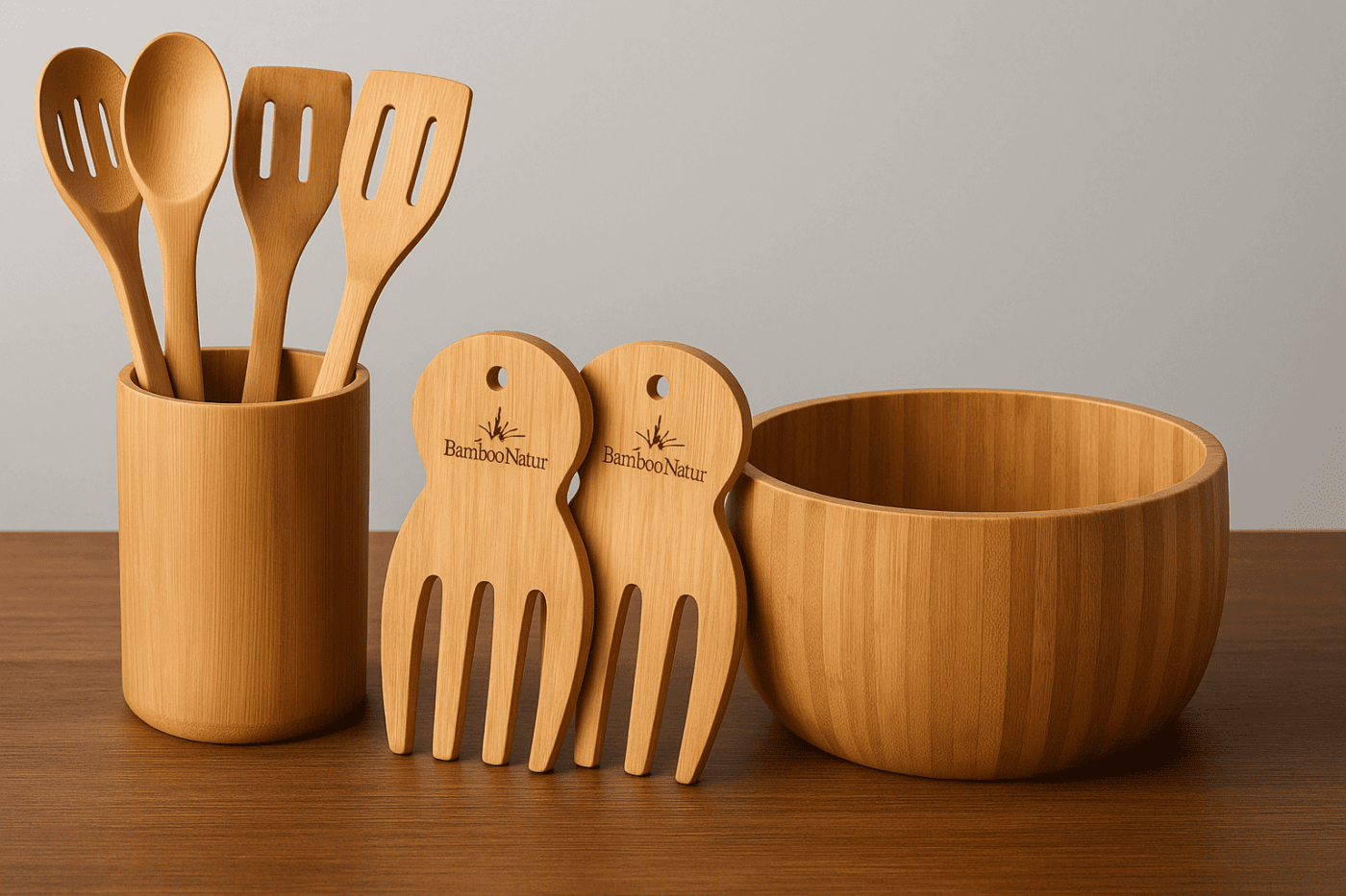 set profesional bambu natur
