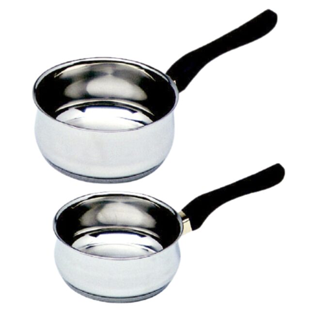 CRC Novel Cuisine Set de 2 Cazos en Acero Inoxidable (16 y 18 cm) 1 8