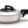 CRC Komfort Olla Baja Presión 24 cm con Sartén 24 cm y Tapa 24 cm, Cierre Quick Lock, Válvula de Vapor y Ventana de Cristal, Acero Inoxidable 7 Bateria Komfort 3 scaled