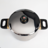 Gourmet Maitre CRC Set de Cazuelas grandes (2 Piezas) en Acero Inoxidable (20 y 24 cm) 7 Olla vista cenital