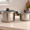 Gourmet Maitre CRC Set de Cazuelas grandes (2 Piezas) en Acero Inoxidable (20 y 24 cm) 4 bateria gourmet maitre 2 cazuelas 1