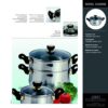 bateria novel cuisine 10 piezas acero inoxidable 8