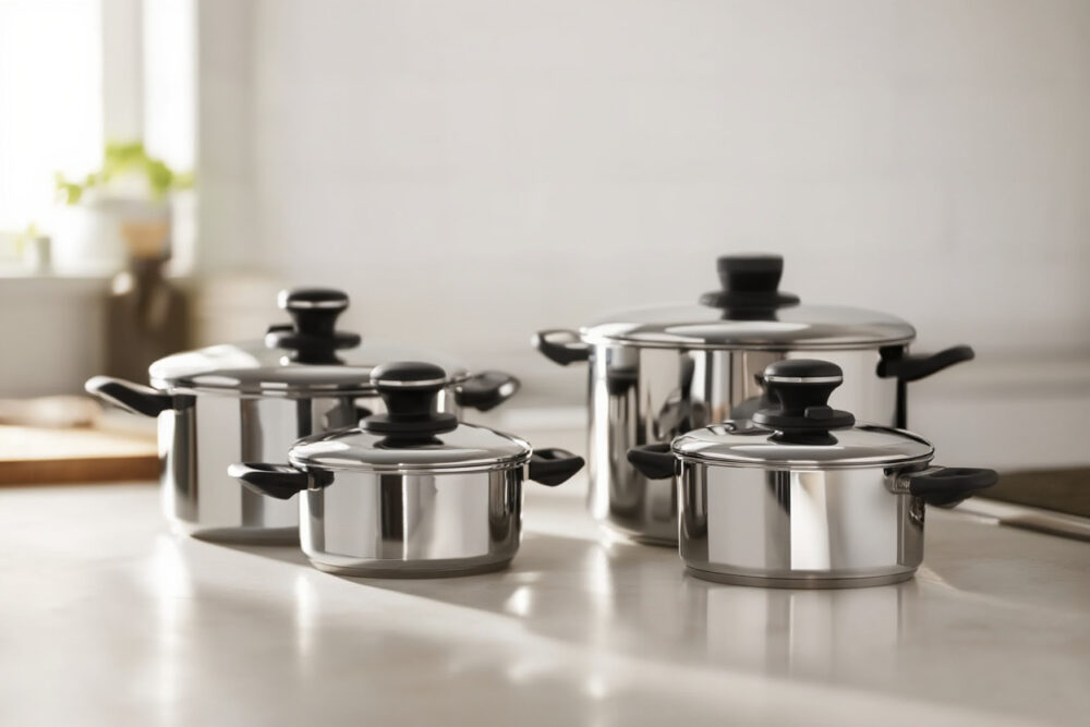 Errores al comprar baterías de cocina (y cómo evitarlos) 4 gourmet plus cazuelas acero inoxidable 1