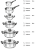 novel cuisisne bateria inoxidable medidas