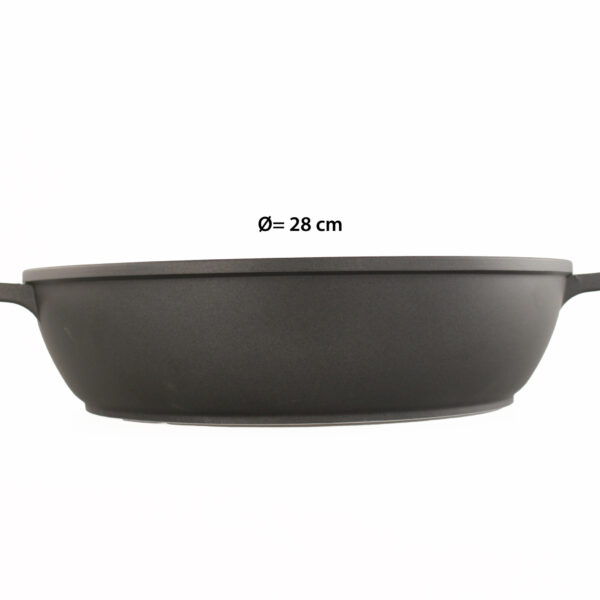 Alternative view of Duroteck Cazuela Baja 28 cm de Aluminio Fundido, Apta para Inducción, Antiadherente Multicapa sin PTFE ni PFOA, Apta para Lavavajillas