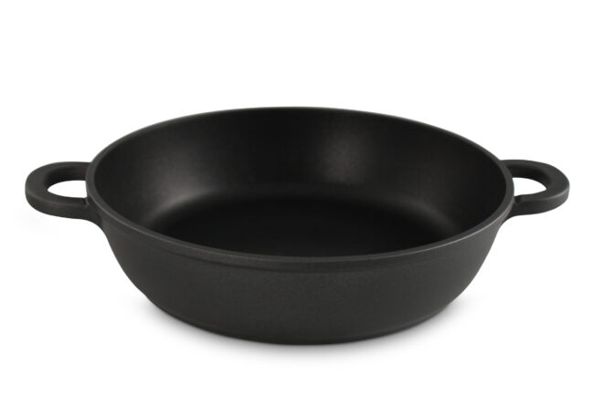 Duroteck Cazuela Baja 32 cm de Aluminio Fundido, Antiadherente Pfluon 2 Capas, Apta para Inducción, Horno y Lavavajillas, 32 x 9 cm 1 duroteck cazo bajo 32 cm 2 scaled