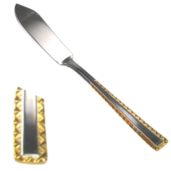 PALA TENEDOR DE PESCADO DE MARCA CRC MODELO 4520 BERLIN DECORADO