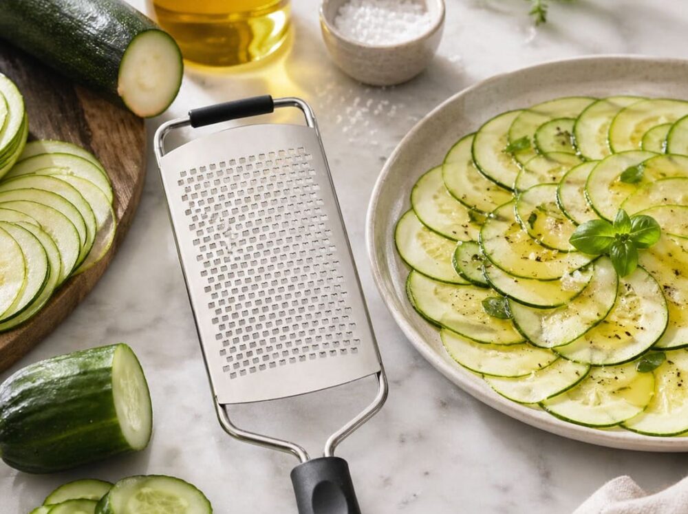 Rodajas de pepino en un plato.