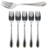 Set de Tenedores de Pescado Glamour 7000 (6 Piezas) en Acero Inoxidable con decorado Dorado, Apto para Lavavajillas 4 Tenedor de pescado de acero inoxidable decorado en oro de 23/24 k, marca CRC, modelo Glamour 7000, vendido por Franquihogar. 6 piezas